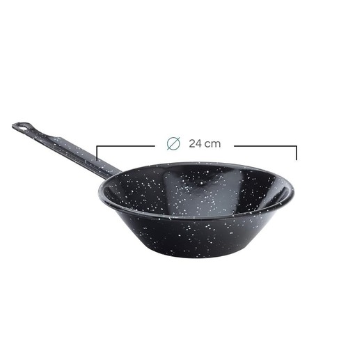 Padella per Friggere con Cestello 24 cm Ceramica Antiaderente Induzione 0724F - Foto 2 di 6