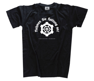Nehmen sie Haltung an- Elektronische Tanzmu techno tekkno ebm body music T-Shirt