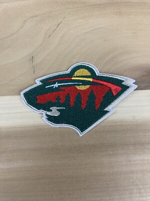 MINNESOTA WILD EMBROIDERED IRON IN PATCH 2.0'' x 3.25''