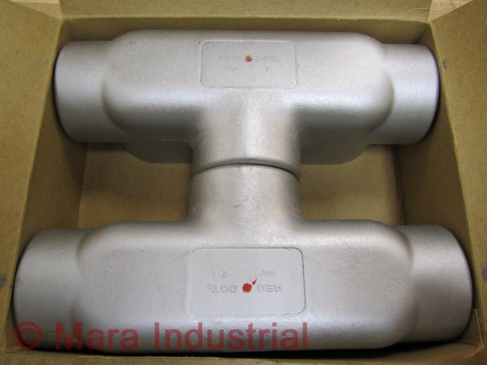 Boîtier De Dérivation (conduit Body) Red Dot GAT-5 Aluminium Rouge - Type T - Neuf Sans Emballage