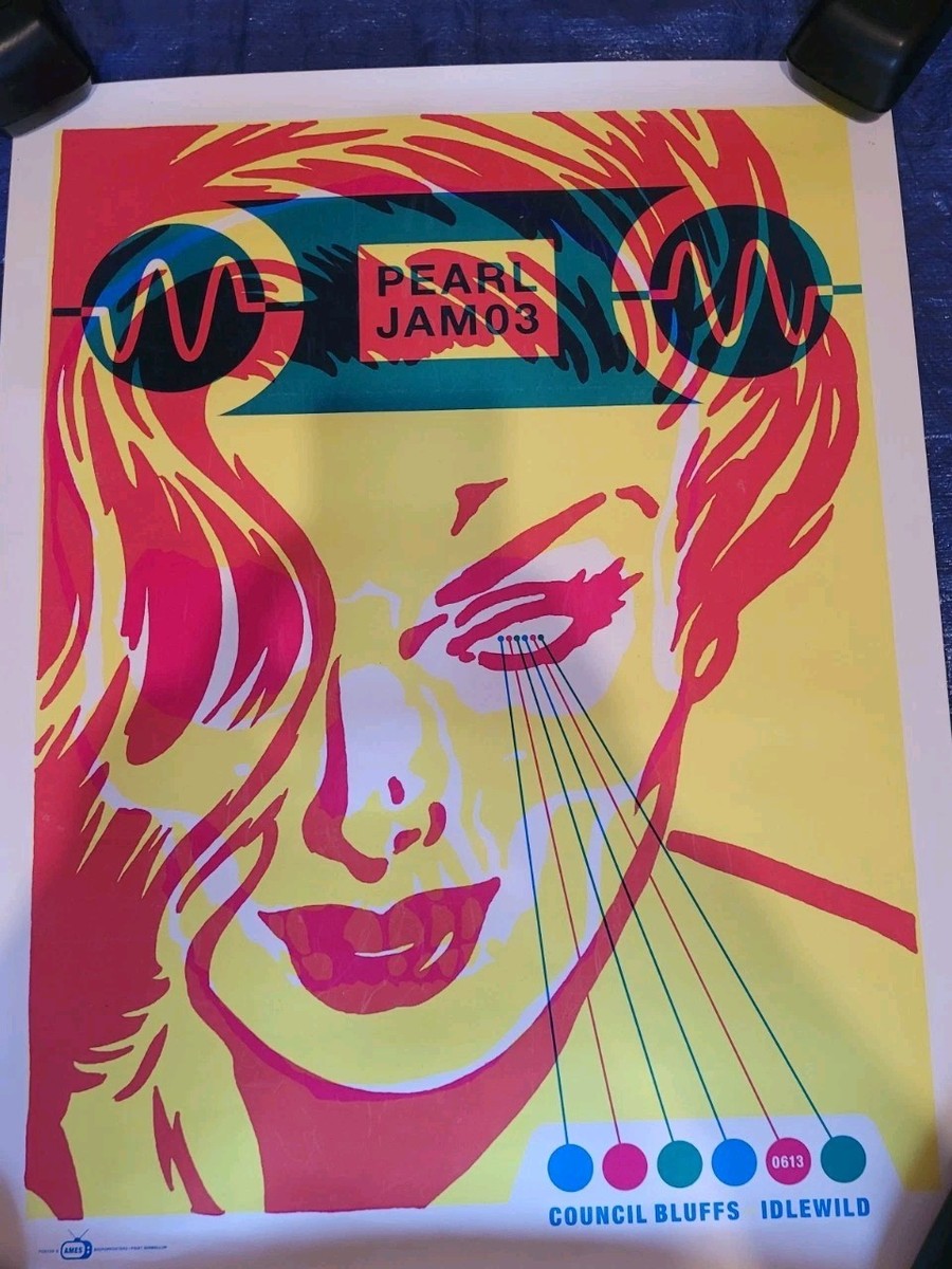 Pearl Jam Poster June 3, 2003 W/ Council Bluffs | eBay