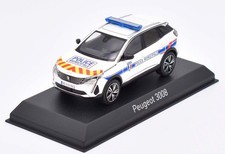 NOREV,PEUGEOT 3008 2023 Municipal Police with red and yellow stripes, 1/43, N...