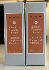 Naturium Vitamin C Complex Serum Hydrates Anti-Aging (2) 0.5oz/15mL Each NIB