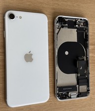 iPhone SE 2nd Original Back Housing Replacement Silver W Small Parts Grade C