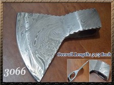 5.75"L x 4.5"W Custom Handmade Damascus Steel Viking Survival Hatchete 3066