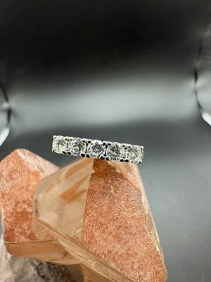 Halbmemory Ring in 14 Karat Gelb- & Weißgold mit Brillanten - Bild 1 von 4