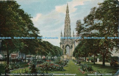 R026188 East Princes Street Gardens and Sir Walter Scotts Monument Edinburgh Rel