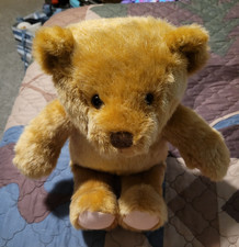 Ralph Lauren Romance Plush Teddy Bear Brown/Beige Black Eyes 14"