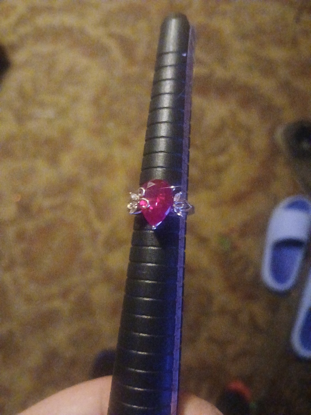 Simiulated Ruby .925 S  5.75 - image 3