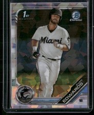 2019 Bowman Draft Sapphire Edition #BDC-168 Evan Edwards