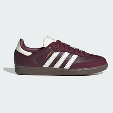 adidas Samba OG Maroon Off White Gum JR8844 Synthetic Leather Sneakers NEW