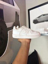 Nike Air Force 1 Low Top White Solid Lace-Up ...