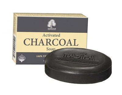 3 Madina Activated Charcoal Bar Soap 3.5oz