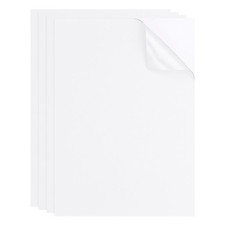 4pcs Waterproof Self-Adhesive Nylon Repair Patch 8 x 6 Inch, White