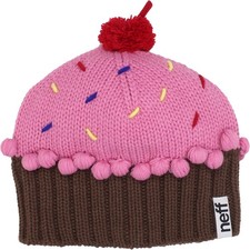 NEFF Women's Cupcake Beanie Hat One Size, Strawberry