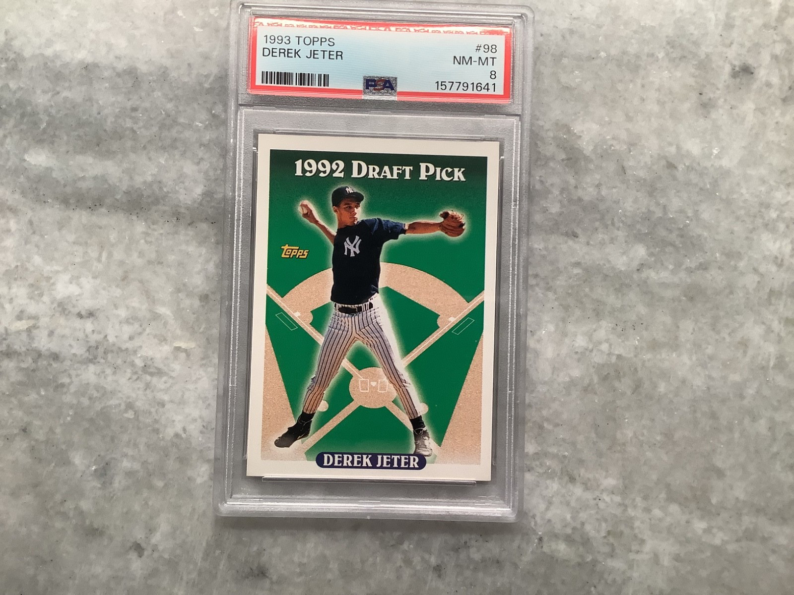 1993 Topps - Derek Jeter #98 (RC) PSA 8