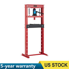 Hydraulic 12 Ton H-frame Garage Floor Adjustable Shop Press With Plates Hydraulic 12 Ton H-frame Garage Floor Adjustable Shop Press With Plates