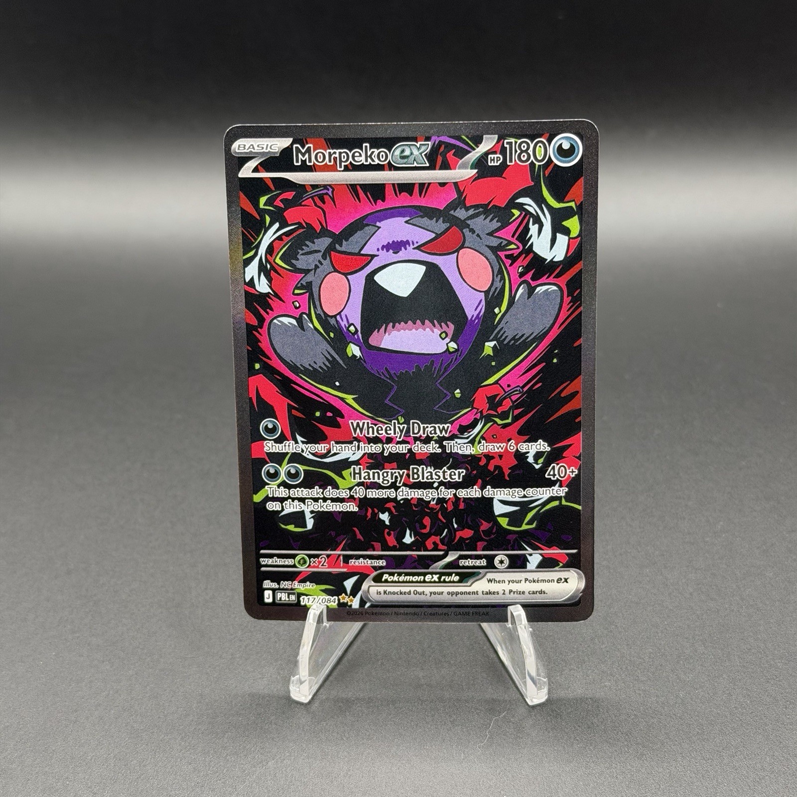 Morpeko ex Special Illustration Rare #117/084 2026 Pokemon Pitch Black