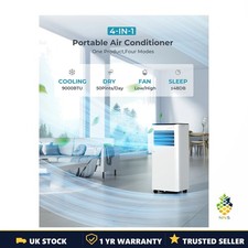Image of EUHOMY 9000BTU Portable Air Conditioner 4in1 Dehumidifying Cooling Ventilating