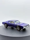 1969 Hot Wheels Redline Custom Dodge Charger Purple White Interior - C7, TOUGH!!