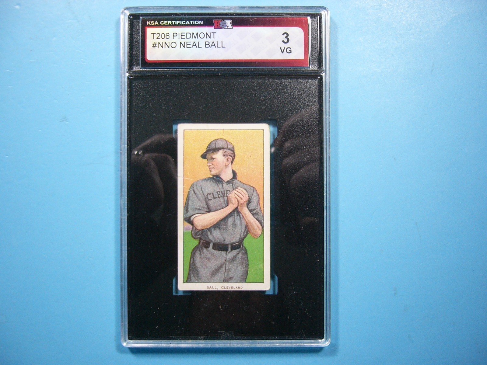 1909 T206 PIEDMONT BASEBALL CARD #NNO NEAL BALL KSA 3 VG NICE 1909/11 GL