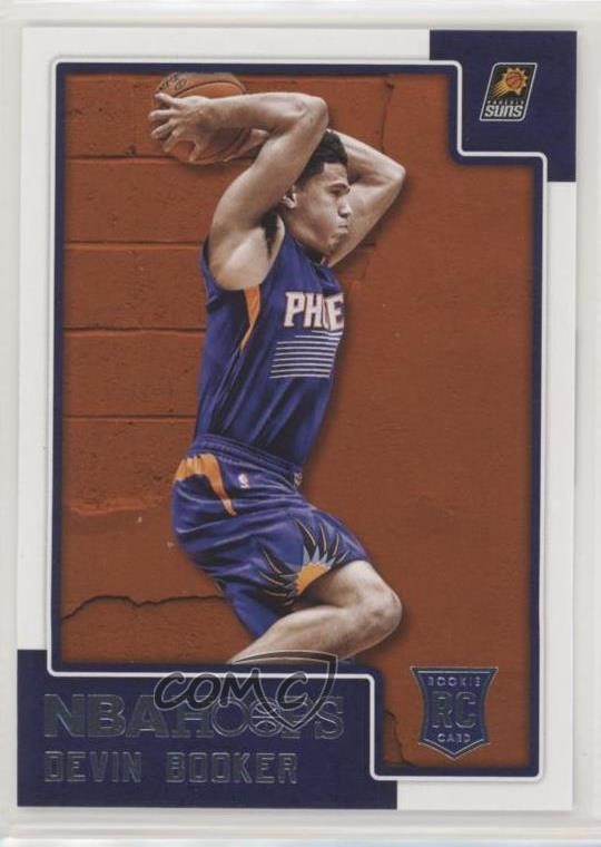 2015-16 Panini NBA Hoops Rookies Devin Booker #268 Rookie RC