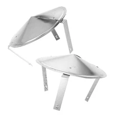 2 Pcs Chimney Rain Caps Vent Cover inside Exhaust Roof Flue Vents