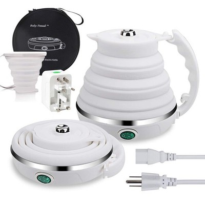 Upgrade Travel Kettle, Food Silicone Dual Voltage 110-220V Ultrathin Portable...