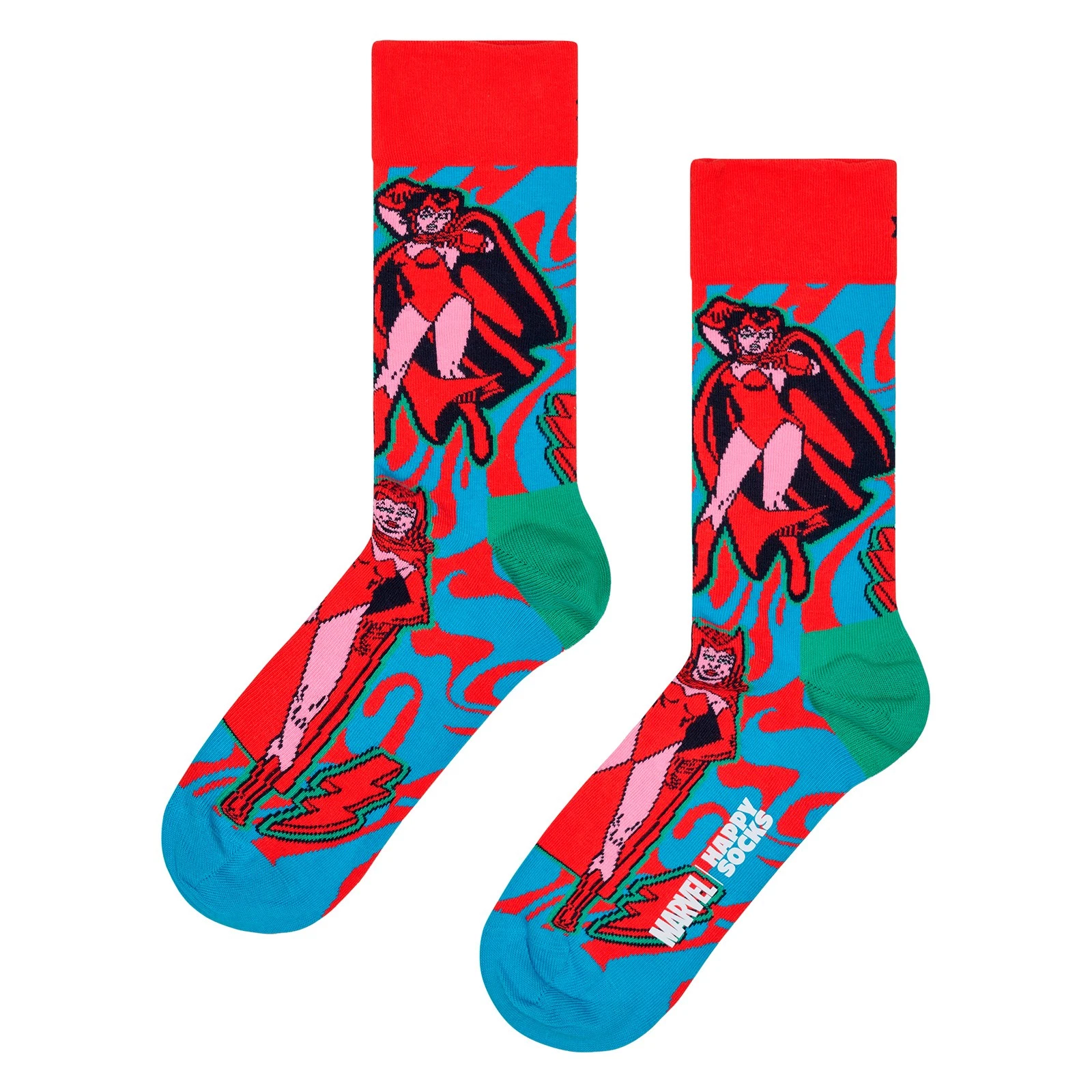 Happy Socks - Mens Marvel Scarlet Witch Novelty Socks | Gift Idea