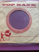 45 RPM LOT OF 2 TOP RANK RECORD COMPANY SLEEVES FREE