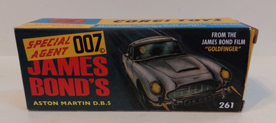 JAMES  BONDS  ASTON MARTIN DB5.  CORGI RE-ISSUE  COLOUR GOLD WITH ALL DOCUMENTS