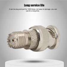 2x Nickel Plated Brass BNC Mini UHF To JK Adapter Converter For Antenna Radio Wi