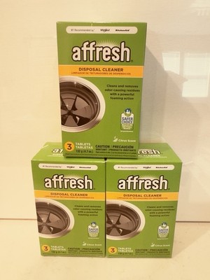 affresh W10509526 Garbage Disposal Cleaner - 3 Tablets (Pack Of 3)