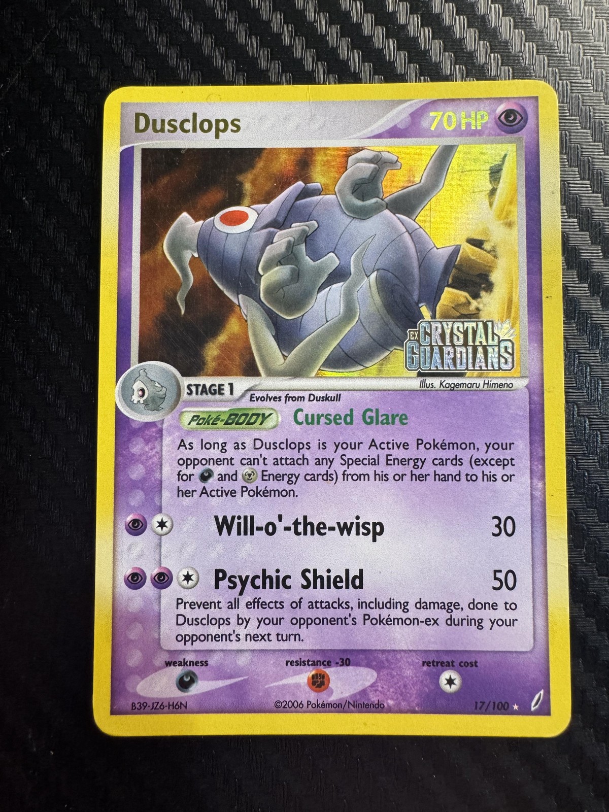 Crystal Guardians #17/100 Dusclops Reverse Holo