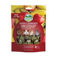 Oxbow Simple Rewards Baked Treats with Apples and Bananas for Rabbits Guinea