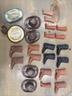 Lot of Barbie Accessories--Cowboy Hats, Boots, Vintage 24 Pc