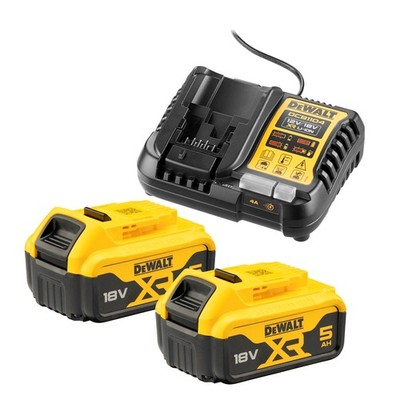 DeWalt Akku-Kit Basisset (2x 18V/5Ah plus DCB1104)