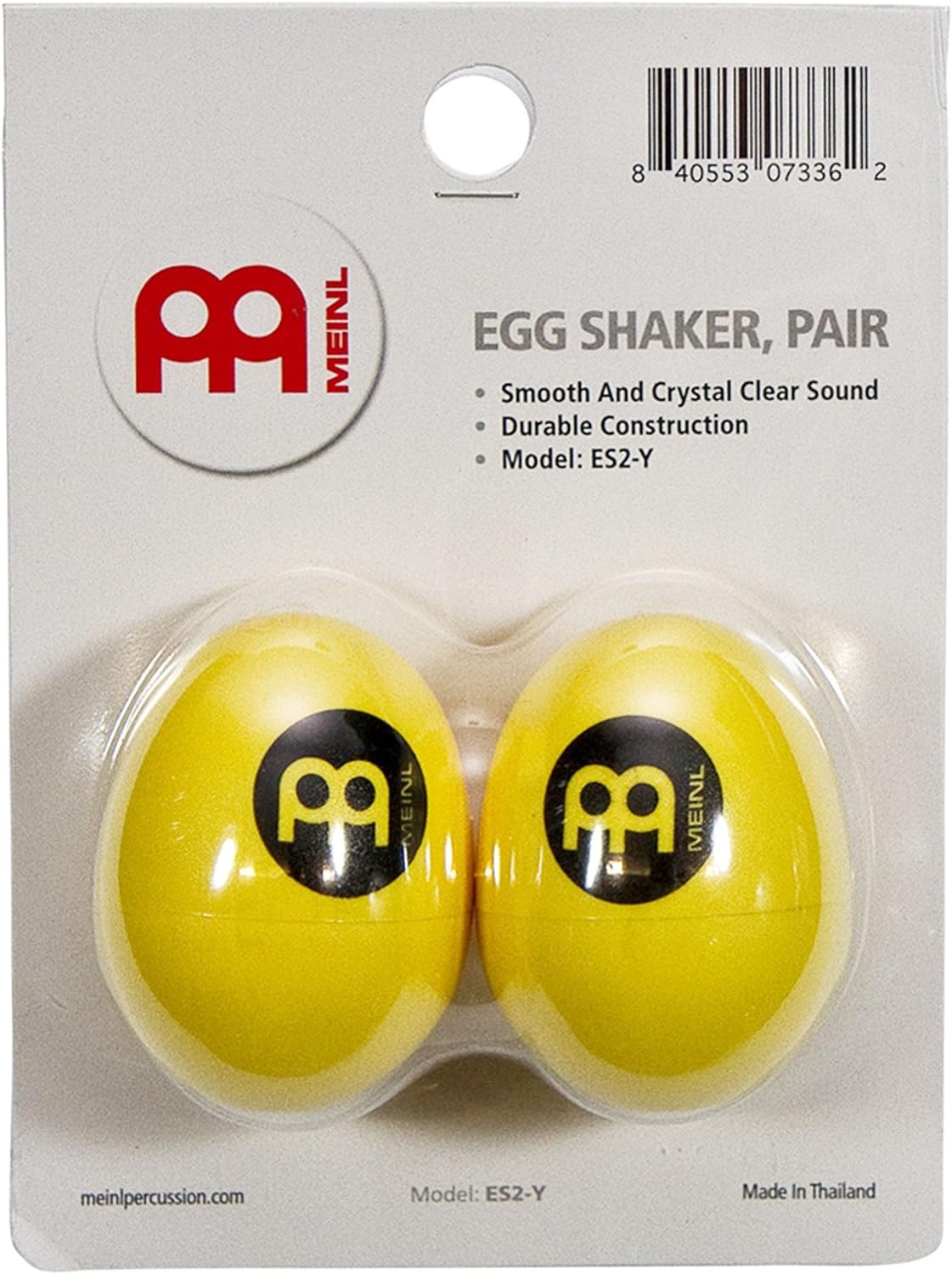 Meinl Percussion Egg Shaker Pair - 2 egg shakers with clear, soft Sound - Music