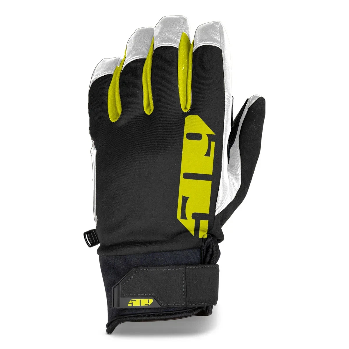 509 Freeride Snowmobile Gloves, Midweight Winter Glove, Black, White, HiVis, 3XL