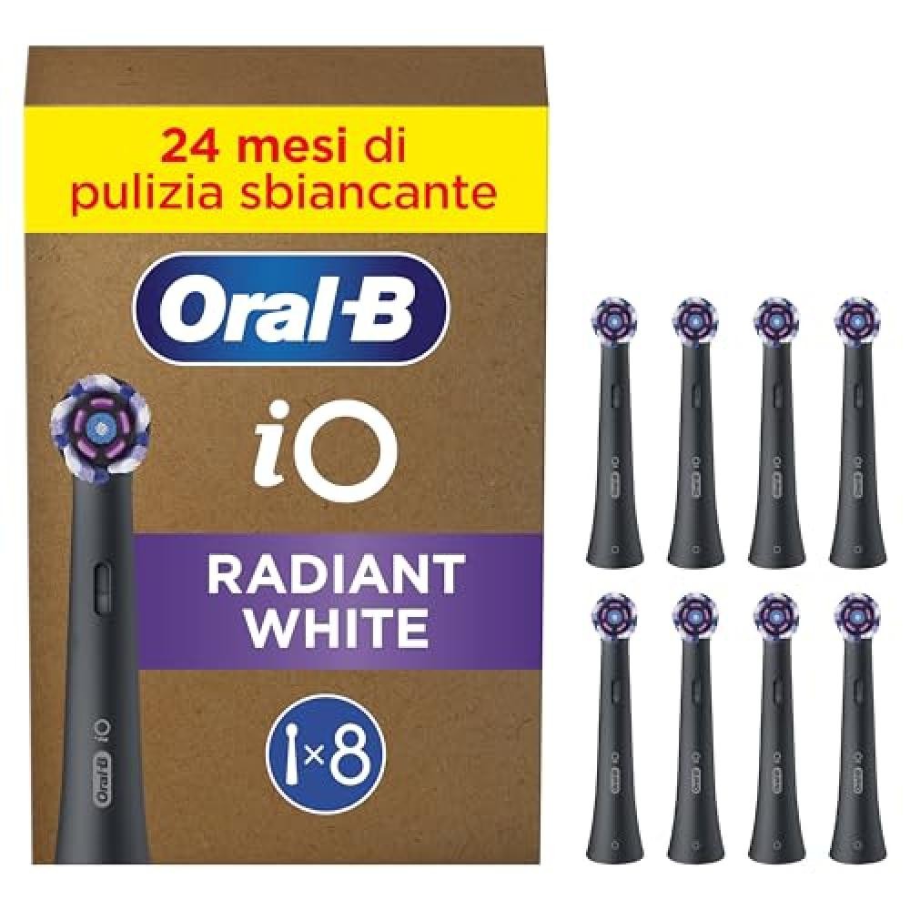 OFFERTA Oral-B iO Radiant White Nera | Testina Ricambio iO Originale