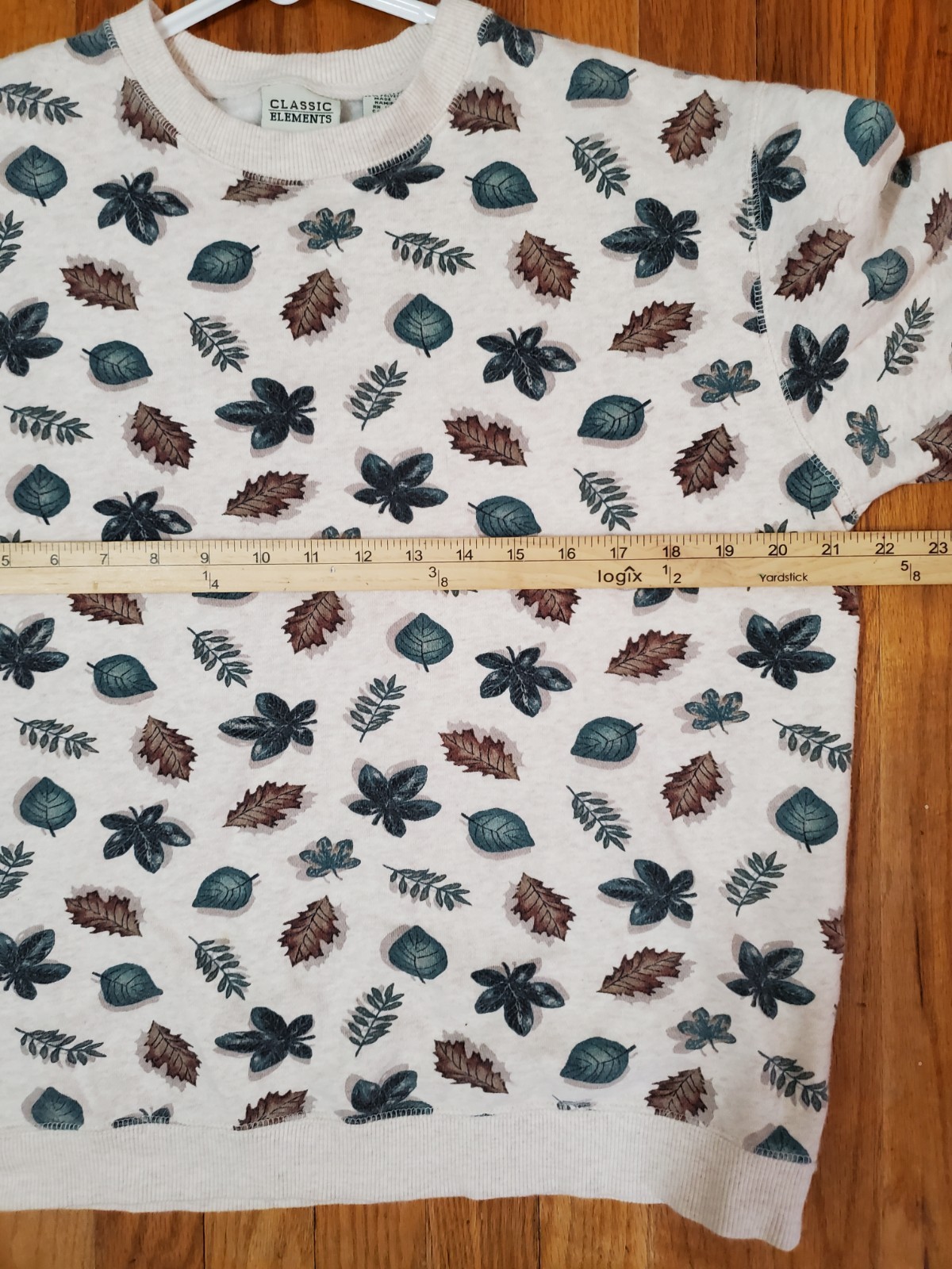 Classic Elements Sweater Leaf Print AOP Women's S… - image 7