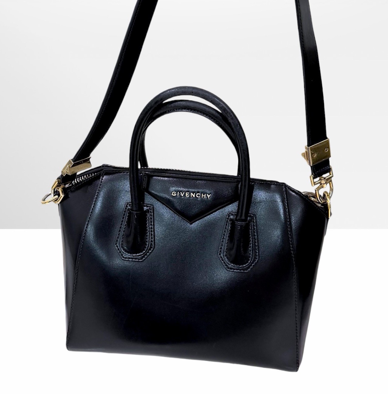 Givenchy Antigona Small Bag In Box Leather Detachable Shoulder Strap