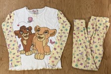 Vintage Lion King Pajamas Size 10 Disney Store Simba Nala Long Sleeve