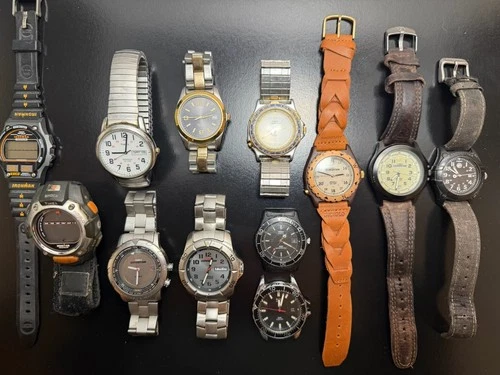 Vintage Timex Expedition Indiglo Ironman Men’s Wrist Watch Lot Rare Watches