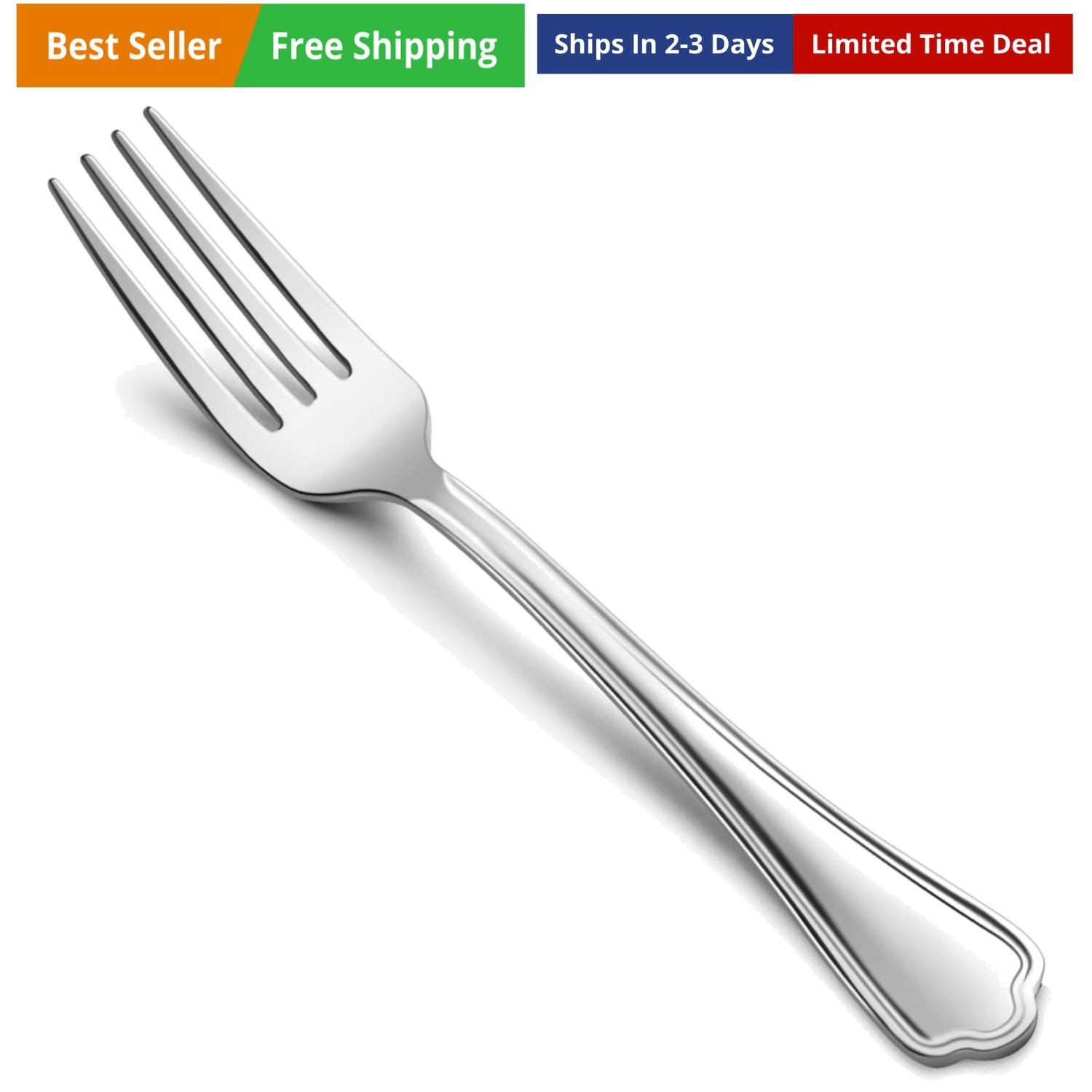 Set Of 12, 6.7 Inch Stainless Steel Dessert Forks For Home, 