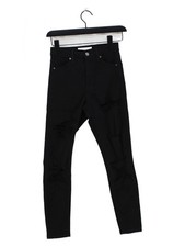 Topshop Women's Jeans W 25 in; L 30 in Black 100% Cotton Skinny