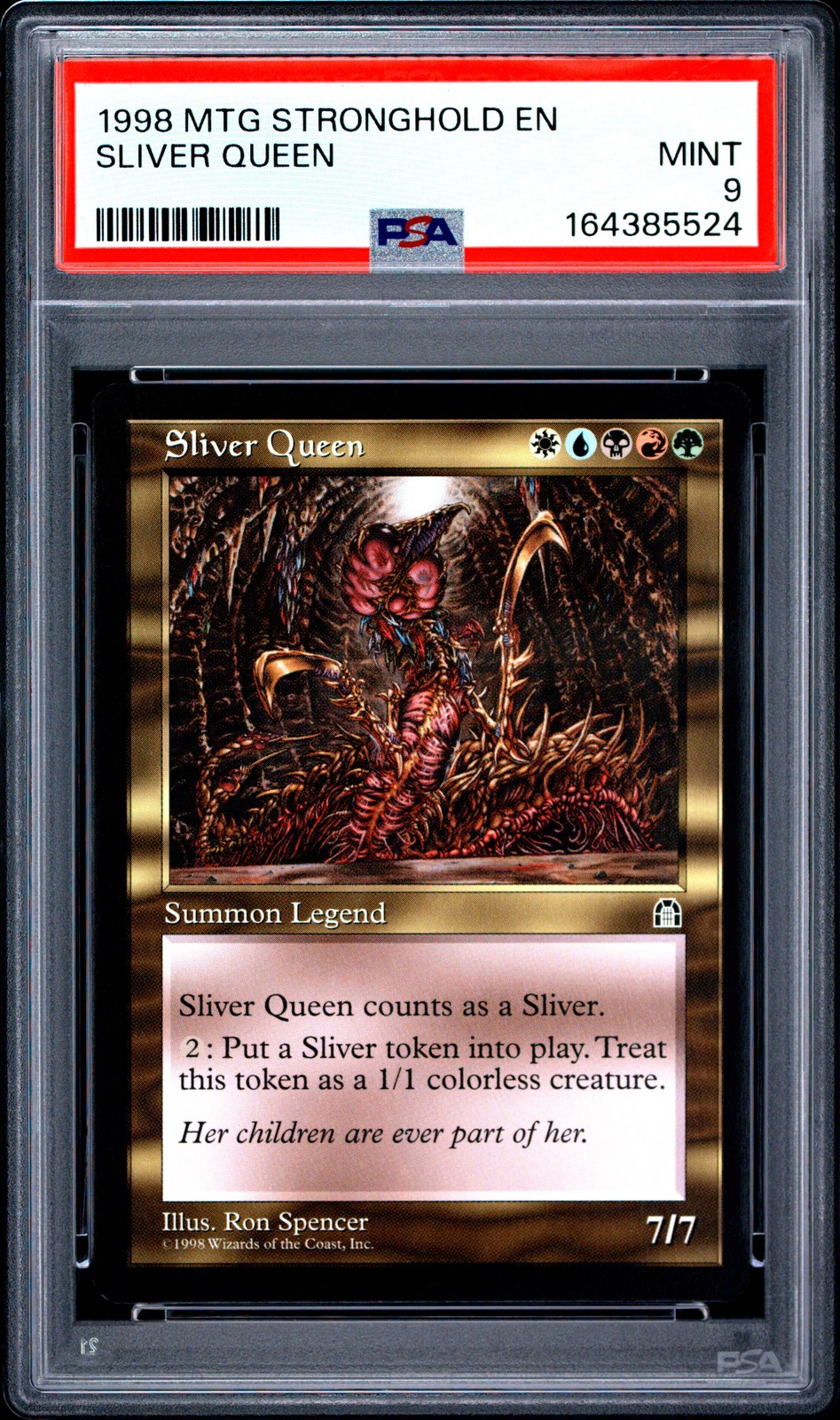 1998 MAGIC: THE GATHERING STRONGHOLD SLIVER QUEEN PSA 9