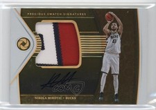 2018 Opulence Precious Swatch Signatures Holo Gold 1/10 Nikola Mirotic Auto 1a07