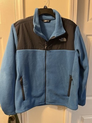 The North Face Blue/Teal Fleece Zip Up Jacket Men s Size Medium