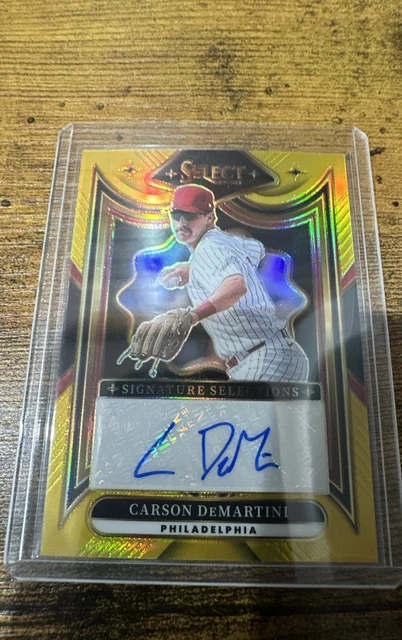 2025 Panini Select Signature Selections Carson DeMartini #SS-76 Gold Prizm /10